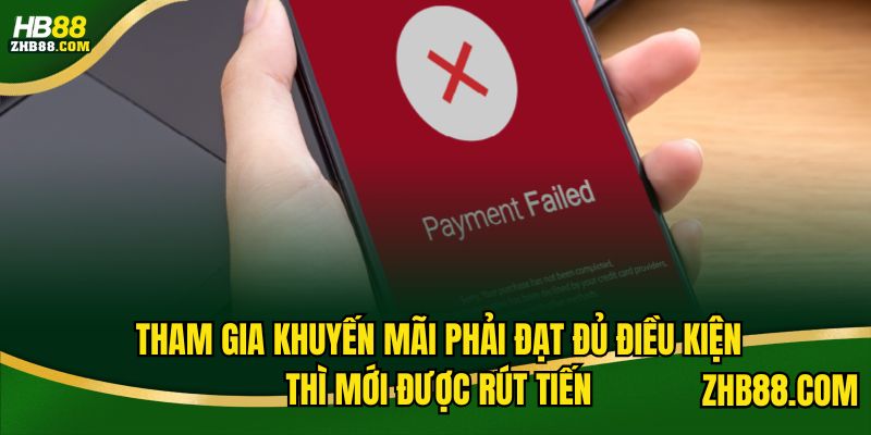 Chưa đạt đủ số vòng cược thì không thể giao dịch